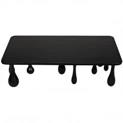 Noir Furniture Noir Drop Coffee Table, Hand Rubbed Black