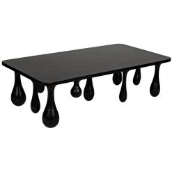 Noir Furniture Noir Drop Coffee Table, Hand Rubbed Black