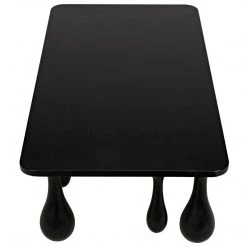 Noir Furniture Noir Drop Coffee Table, Hand Rubbed Black