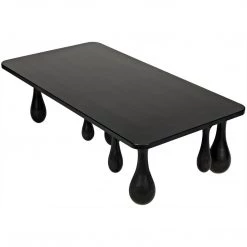 Noir Furniture Noir Drop Coffee Table, Hand Rubbed Black