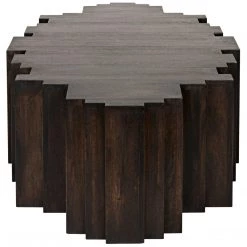 Noir Furniture Noir Royce Coffee Table, Ebony Walnut