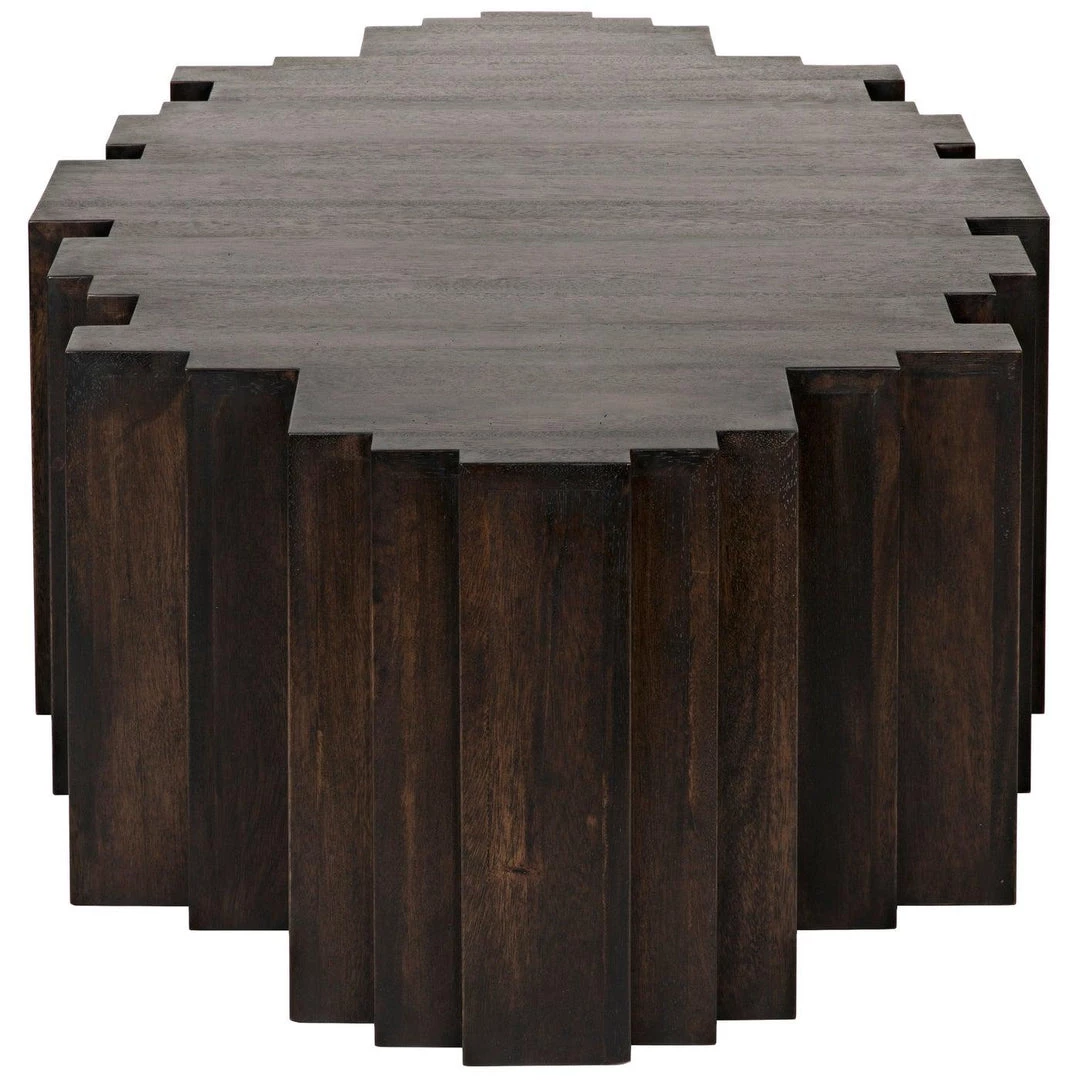 Noir Furniture Noir Royce Coffee Table, Ebony Walnut
