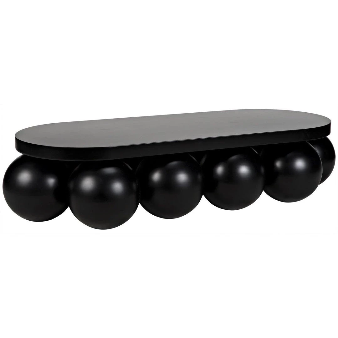 Noir Furniture Noir Lambreta Coffee Table, Black Steel