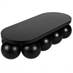 Noir Furniture Noir Lambreta Coffee Table, Black Steel