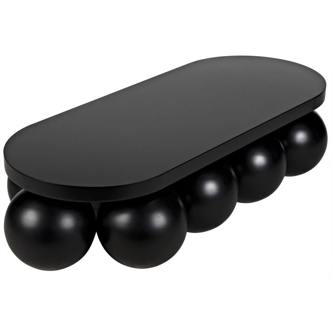 Noir Furniture Noir Lambreta Coffee Table, Black Steel