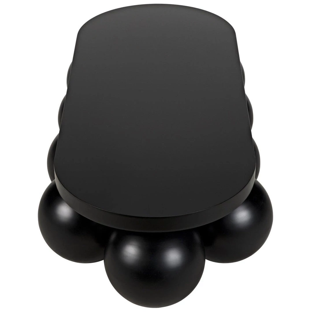 Noir Furniture Noir Lambreta Coffee Table, Black Steel