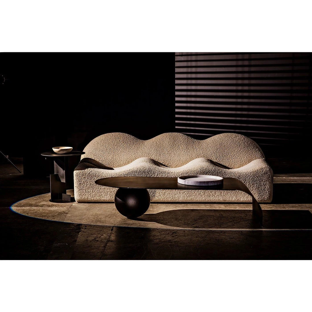 Noir Furniture Noir Rosario Coffee Table, Black Steel