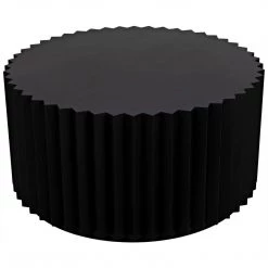 Noir Furniture Noir Stern Coffee Table, Black Steel Coffee Tables