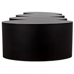 Noir Furniture Coffee Tables Noir Semyon Coffee Table, Black Steel
