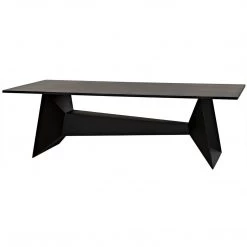 Noir Furniture Coffee Tables Noir Soyka Coffee Table, Black Steel
