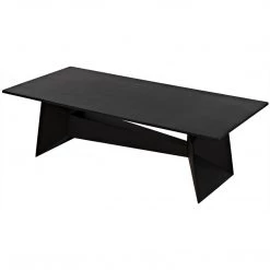 Noir Furniture Coffee Tables Noir Soyka Coffee Table, Black Steel