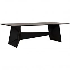 Noir Furniture Coffee Tables Noir Soyka Coffee Table, Black Steel