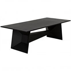 Noir Furniture Coffee Tables Noir Soyka Coffee Table, Black Steel