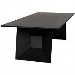 Noir Furniture Coffee Tables Noir Soyka Coffee Table, Black Steel