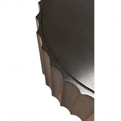 Noir Furniture Noir Fluted Coffee Table, Pale With Light Brown Trim Coffee Tables