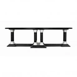 Noir Furniture Noir Desoto Coffee Table, Hand Rubbed Black And Solid White Coffee Tables