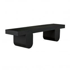 Noir Furniture Noir Evora Coffee Table, Black Metal