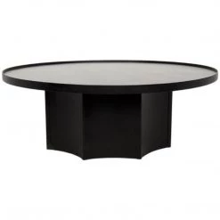 Noir Furniture Rome Coffee Table, Black Metal Coffee Tables