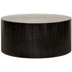 Noir Furniture Dixon Coffee Table, Black Metal