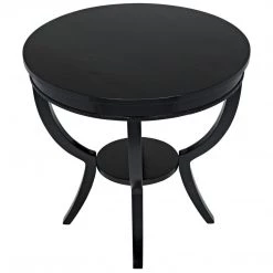 Noir Furniture Noir Scheffield Round End Table Accent Tables