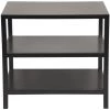 Noir Furniture Noir 2 Shelf Side Table