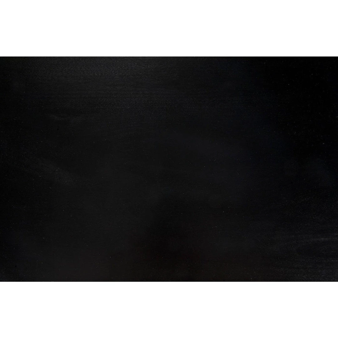 Noir Furniture Noir Colonial 2-Drawer Side Table, Distressed Black Accent Tables