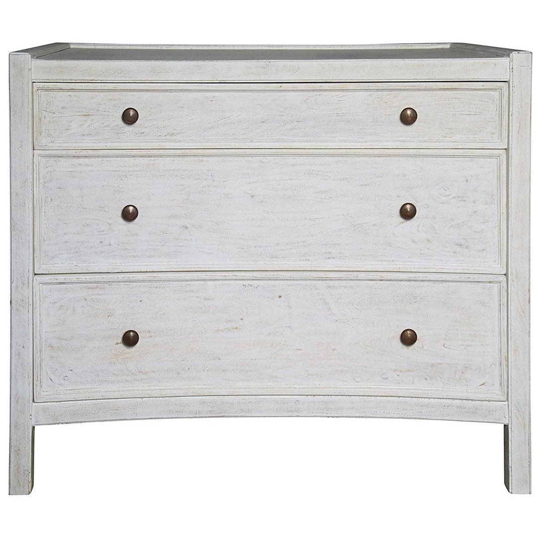 Noir Furniture Accent Tables Noir Hampton Side Table, White Wash