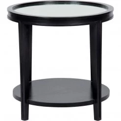 Noir Furniture Noir Imperial Side Table Black Accent Tables