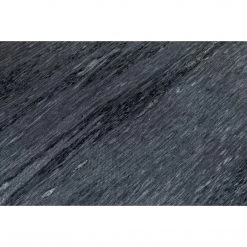 Noir Furniture Rivoli Side Table, Black Metal With Marble Accent Tables