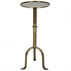 Accent Tables Noir Furniture Tini Side Table, Antique Brass
