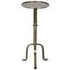 Accent Tables Noir Furniture Tini Side Table, Antique Brass