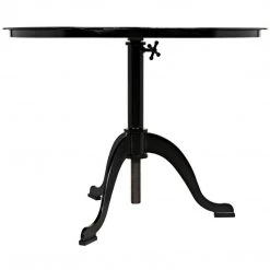 Noir Furniture Calder Side Table, Black Metal