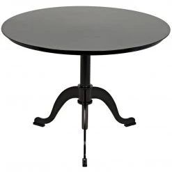 Noir Furniture Calder Side Table, Black Metal