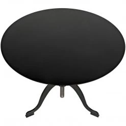 Noir Furniture Calder Side Table, Black Metal