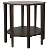 Noir Furniture Noir Ariana Side Table, Ebony Walnut