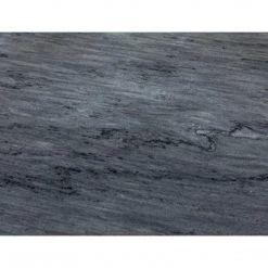 Noir Furniture Cosmopolitan Side Table, Black Metal With Marble Accent Tables