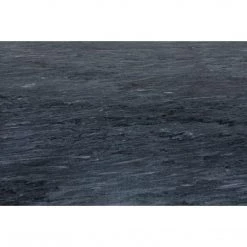 Accent Tables Noir Furniture Landon Side Table, Black Metal With Marble