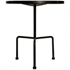 Accent Tables Noir Furniture Paige Side Table, Black Metal