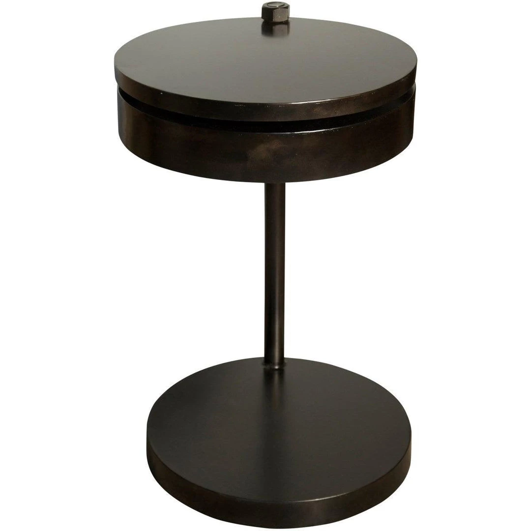 Noir Furniture Ebba Side Table Black Metal Accent Tables