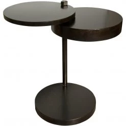 Noir Furniture Ebba Side Table Black Metal Accent Tables