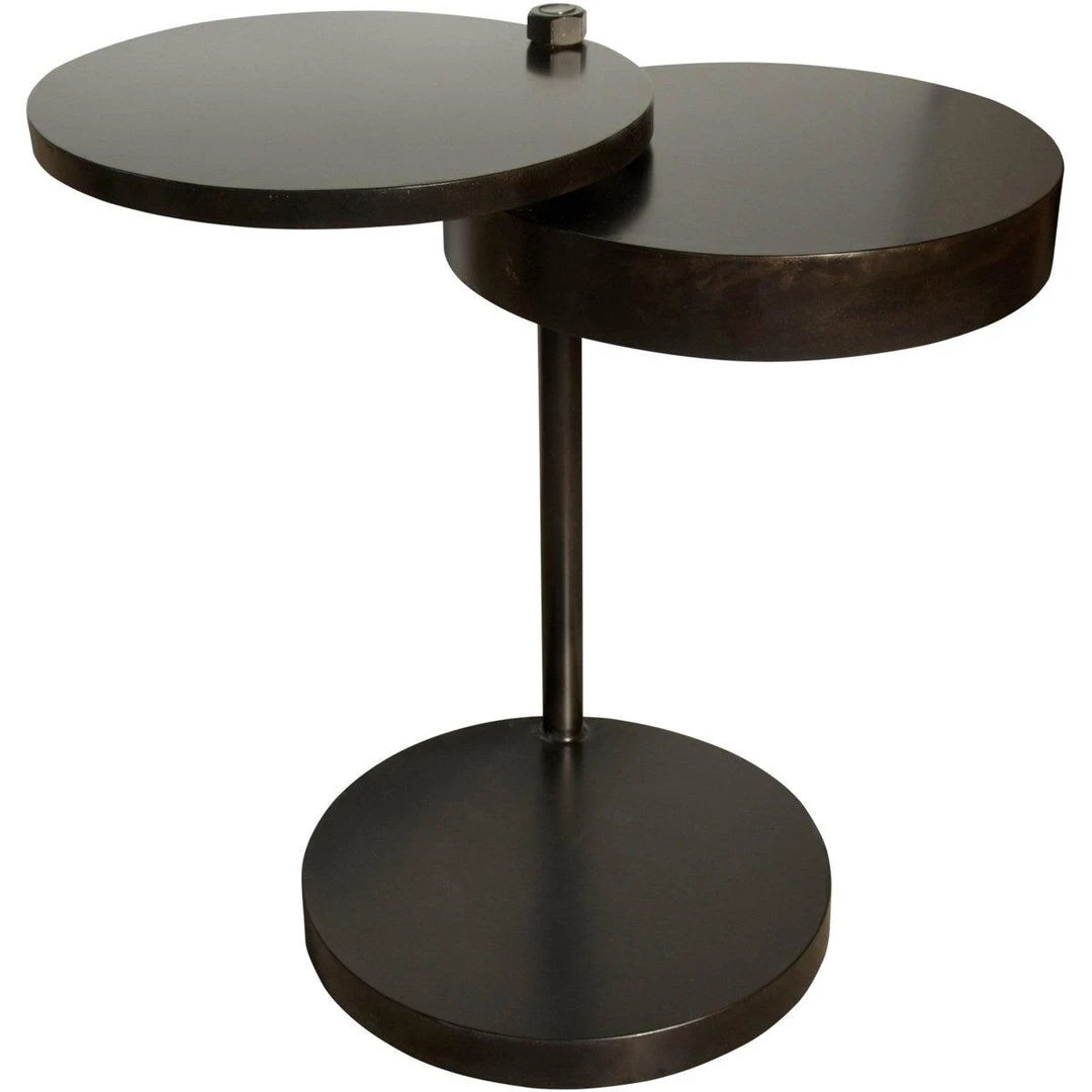 Noir Furniture Ebba Side Table Black Metal Accent Tables