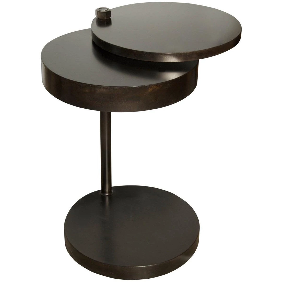 Noir Furniture Ebba Side Table Black Metal Accent Tables