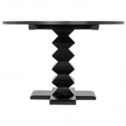 Noir Furniture Noir Zig-Zag Base Dining Table, Pale