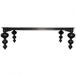 Noir Furniture Noir Claudio Dining Table, Black