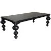 Noir Furniture Noir Claudio Dining Table, Black