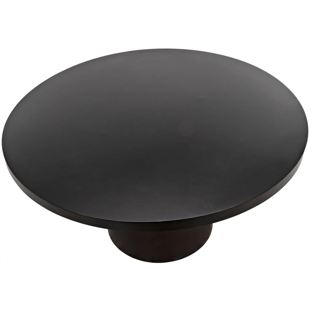 Noir Furniture Marlow Dining Table, Black Metal