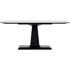 Noir Furniture Amboss Dining Table, Black Metal Dining Tables