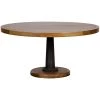 Dining Tables Noir Furniture Yacht Dining Table With Cast Pedestal, 60"
