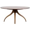 Noir Furniture Vera Dining Table, Dark Walnut