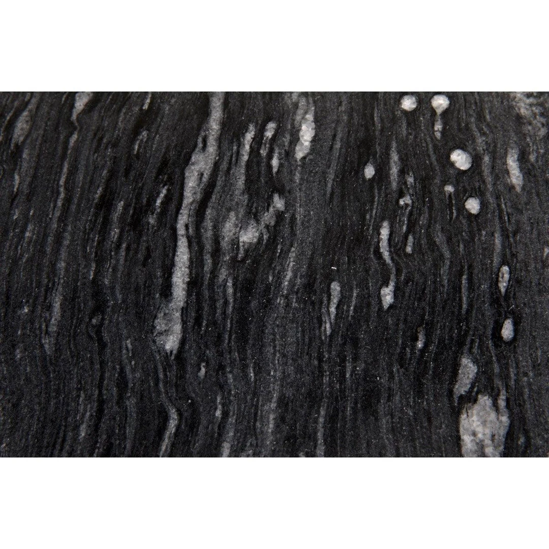 Noir Furniture Laredo 20" Table, Black Stone Top